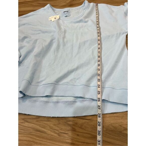 Aerie NWT Cotton Sweatshirt Baby Blue Lets go Coconuts Lounge sz medium - Picture 8 of 8